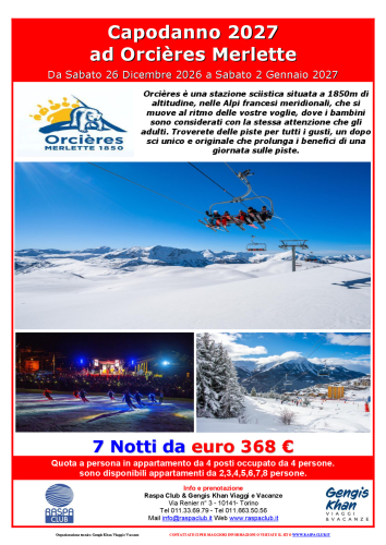 Capodanno a Orcières Merlette