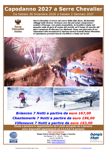 Capodanno a Serre Chevalier (Villeneuve)