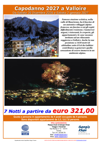 Capodanno a Valloire-Valmeinier