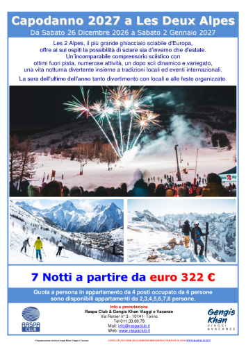 Capodanno a Les 2 Alpes