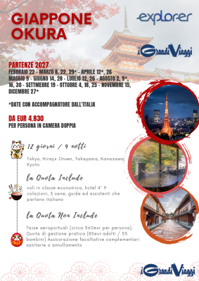 Giappone Okura I grandi Viaggi