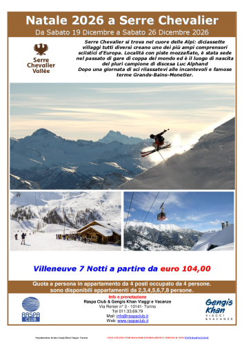 Natale a Serre Chevalier (Villeneuve)