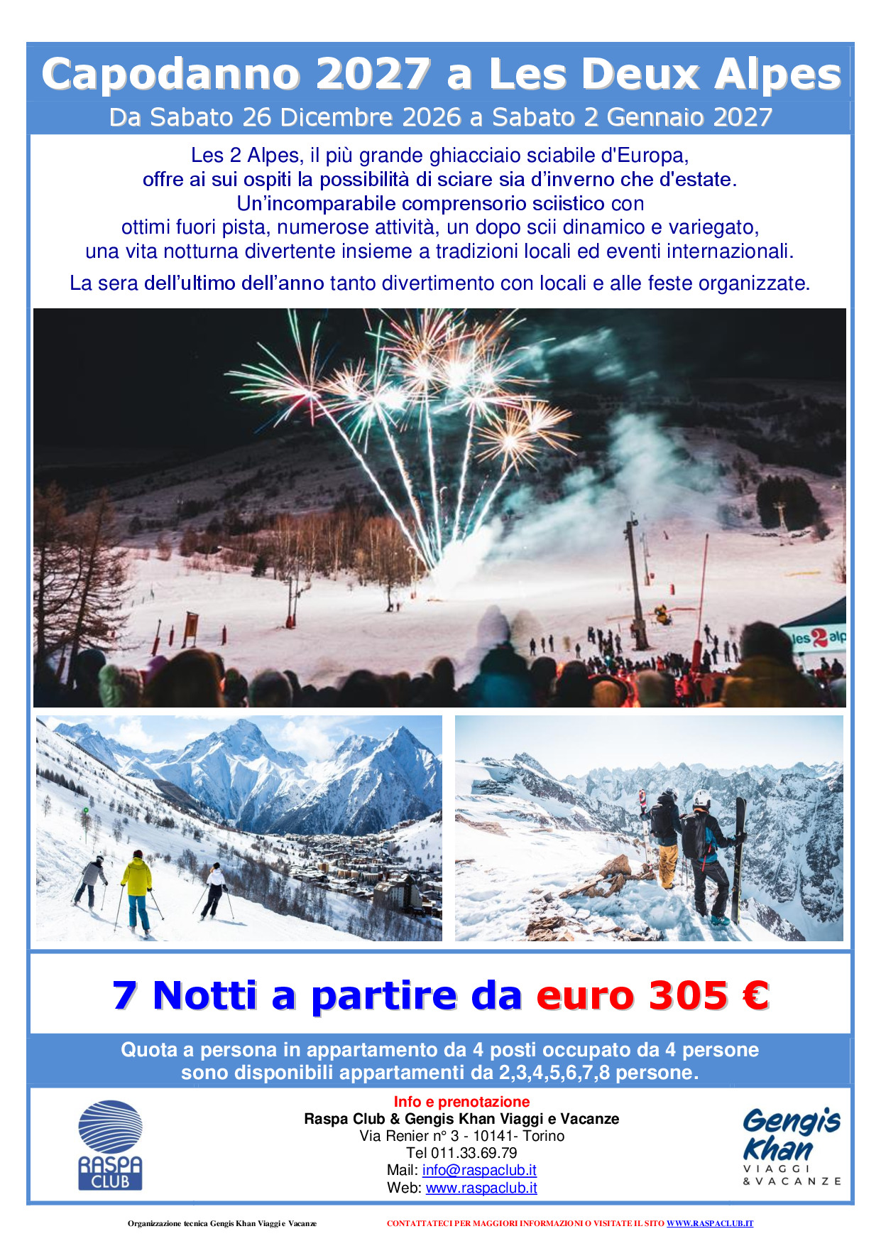 Capodanno a Les 2 Alpes