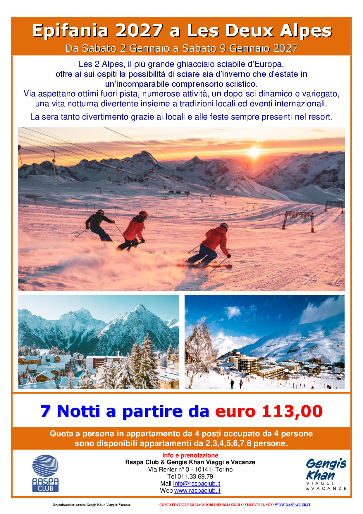 Epifania a Les 2 Alpes