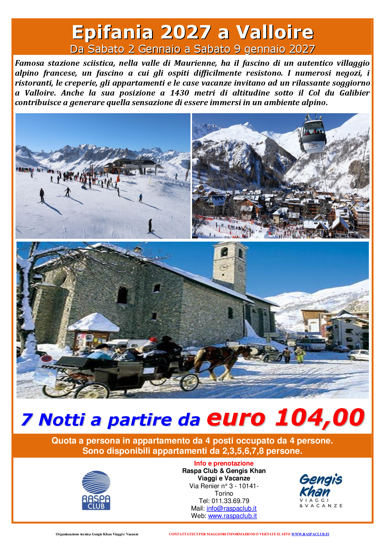 Epifania a Valloire-Valmeinier