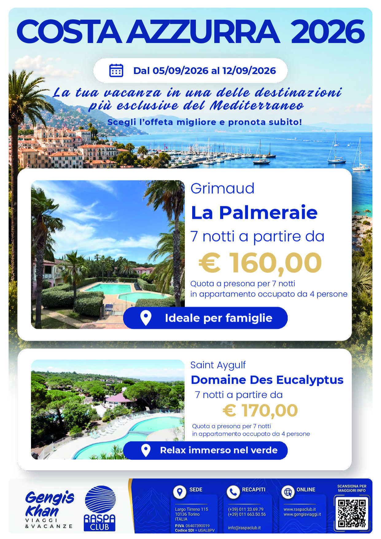 Costa Azzura • 05-12 Settembre