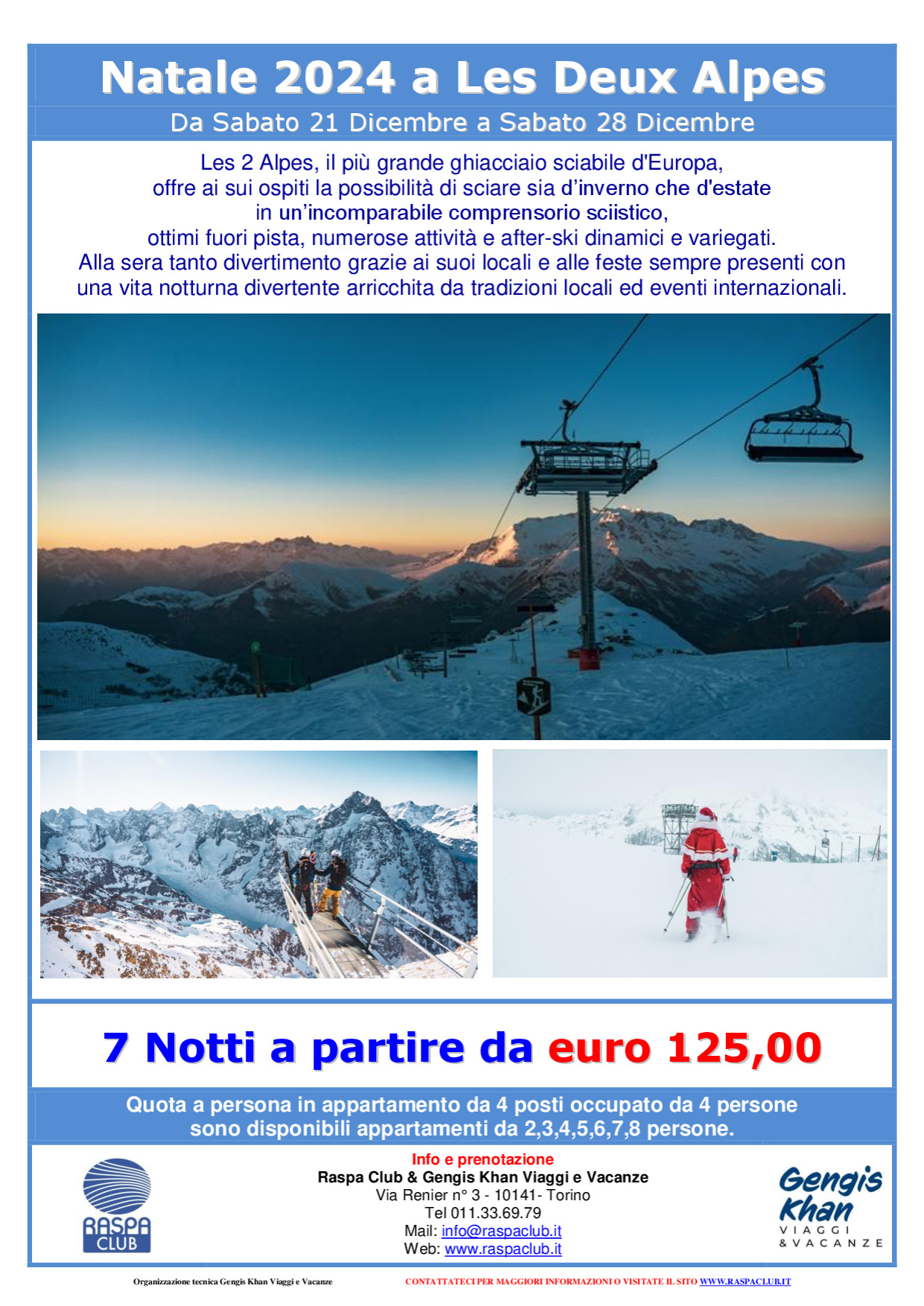 Natale a Les 2 Alpes